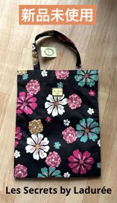 新品⭐︎Les Secrets by Ladurée花柄ナイロントートバッグ