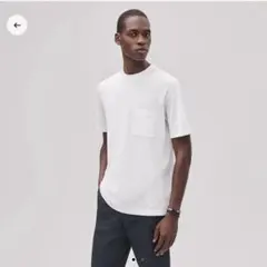 【美品】HERMES エルメス Tシャツ H刺繍 メンズ ホワイト　XSのサムネイル