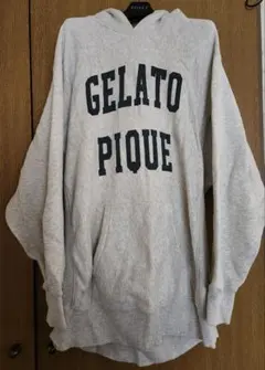 GELATO PIQUE HOMME フード付きパーカー グレー　M
