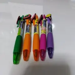 カラフルキャラクターボールペン5本セット