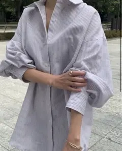 お値下げ【タグ付き未使用品】ストライプシャツ　e&ccloset