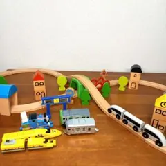 【美品】LILLABO リラブー　列車レール　ハップラレール　イケア木製レール