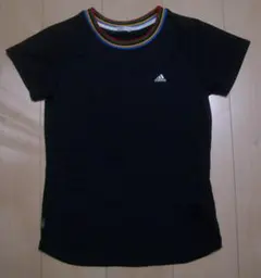 美品★adidasアディダス☆CLIMA365レディスDRY半袖Tシャツ★黒★Mのサムネイル