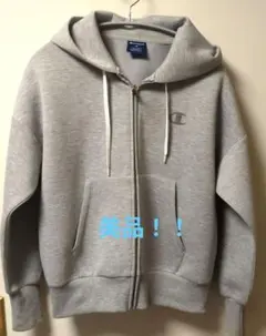 Champion グレー フルジップパーカー Mグレー