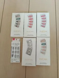 ネイルチップ 6セット 多様なデザイン