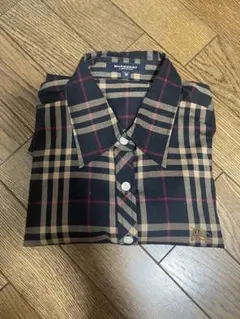 即発送1000円未満値下げ可】BURBERRY チェック半袖ブラウス タグ付き