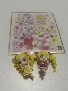【フレッシュプリキュア】【Yes!プリキュア5】イラスト色紙＋フィギュア セット
