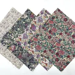 リバティ　カットクロス　ハギレ　4枚