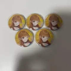 カラフルピーチえと缶バッジ 5個セット