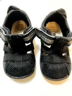 IFME黒のメッシュサンダル 14.5cm