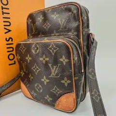 ルイヴィトン　アマゾン　ショルダーバッグ　モノグラム　サコッシュ　PVC ヌメ革