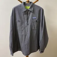 値下げ中 상태좋음 R.B.Work ハーフジップ ストライプシャツ メンズ長袖