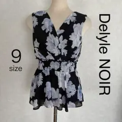 Delyle NOIR 花柄タンクチュニック 9号 ノースリーブ