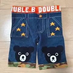 ミキハウス　ダブルB　DOUBLE.B デニム風ボトムス　80