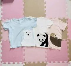 無印　半袖Tシャツ 3枚セット 100cm 汚れあり！のサムネイル