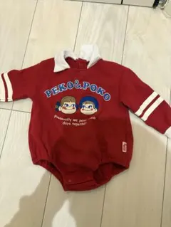 PEKO & POKO 赤いロンパース 80サイズ
