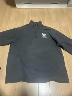 Lee グレー ハーフジップ トレーナー