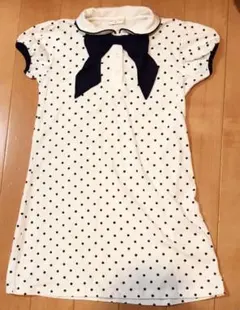水玉半袖ワンピース 140cm