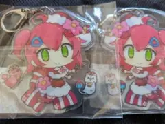 2個セット 上海 comicup 海外限定 アクリルキーホルダー さくらみこ