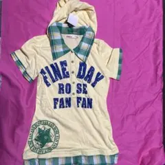 ROSE FAN FAN 半袖 フード付き ポロシャツのサムネイル