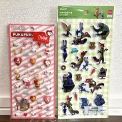 PEANUTS スヌーピー ぷくぷくシール立体シール ズートピアペタペタシール