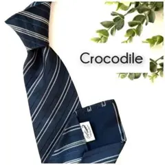 良品 Crocodile クロコダイル ネクタイ ビンテージ アンティークのサムネイル