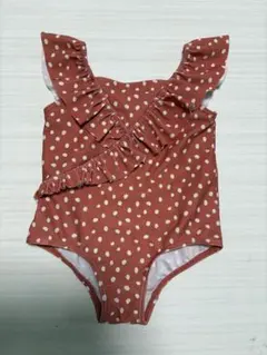 水玉 ワンピース水着