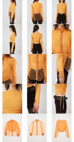 新品moussy ブラウスカットソーセットアップ