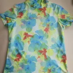 new balance 花柄 ハイネックシャツ