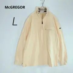 ｃ9119【McGREGOR】ジップアップトレーナー L イエロー 胸ポケット