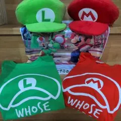 マリオルイジ帽子　Tシャツセット　USJのサムネイル