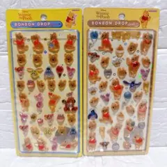 【正規品✨】くまのプーさん 第一弾＆第二弾 ボンボンドロップシール 2枚セット