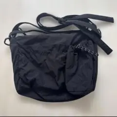 wcj 撥水 ブラック ナイロン ショルダーバッグ