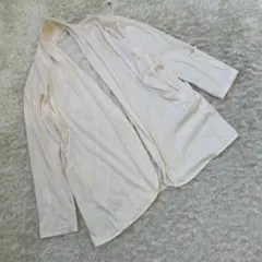 【エニィスィス 】長袖 ラップカーディガン ベージュ ストーン サイズ2