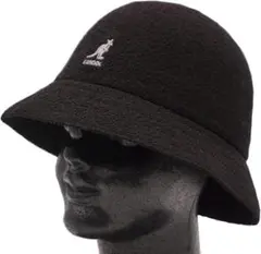KANGOL　ハット　L　黒　パイル地　オールシーズン　男女兼用　カジュアル