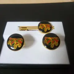 福岡警察学校 345期　 ネクタイピンとカフスボタンセット