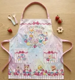 アンパンマン エプロン 子供用　ドキンちゃん　コキンちゃん