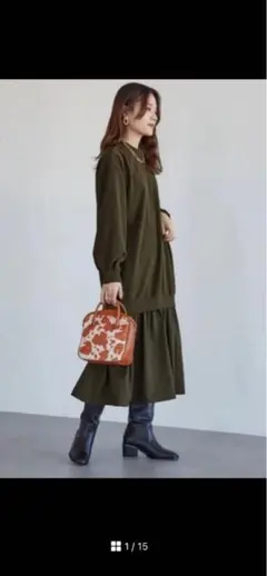 chocol raffine robe カットソードッキングワンピース