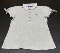 BURBERRY BLUE LABEL 半袖ニット　ポロシャツ　38 グレー
