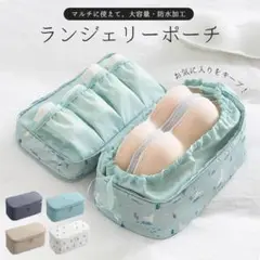 新品＊大容量 ランジェリーポーチ 旅行 下着 ショーツ 洗面道具 靴下 防水