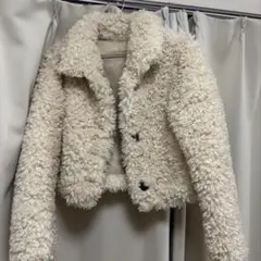 VGSU ボアショートジャケット クリーム