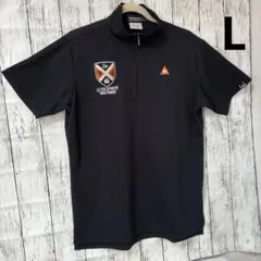 le coq sportif ルコックゴルフメンズシャツ　L ブラック　ジップ