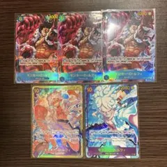 モンキー・D・ルフィ　シークレット、シークレットパラレル 5枚セット　ニカ