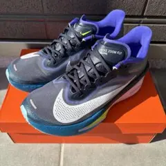 Nike 27.5cmズームフライ6ランニングシューズ グレー/ブルー