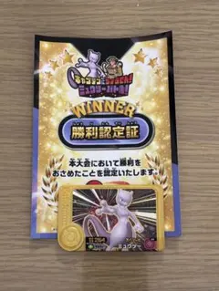 ポケモンフレンダ 勝利認定証 ミュウツー スペシャルピック