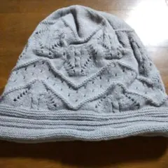 マ*ィ様 【新品】 グレー ビーニー風ニット帽子