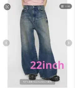 LAGUA GEMデニム25inch CLASSIC WASH TUCK パンツ - メルカリ