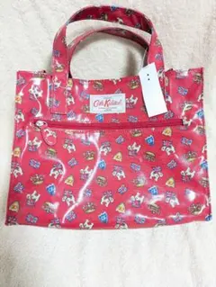 キャスキッドソン 犬柄ビニールトートバッグ cath kidston キャスキッドソン ビニールトートバッグ犬柄