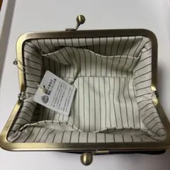 ayanokoji がま口　デニム　インディゴ　ポーチのサムネイル