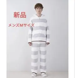 gelato pique HOMMEパウダートリムボーダーパーカ ロングパンツ